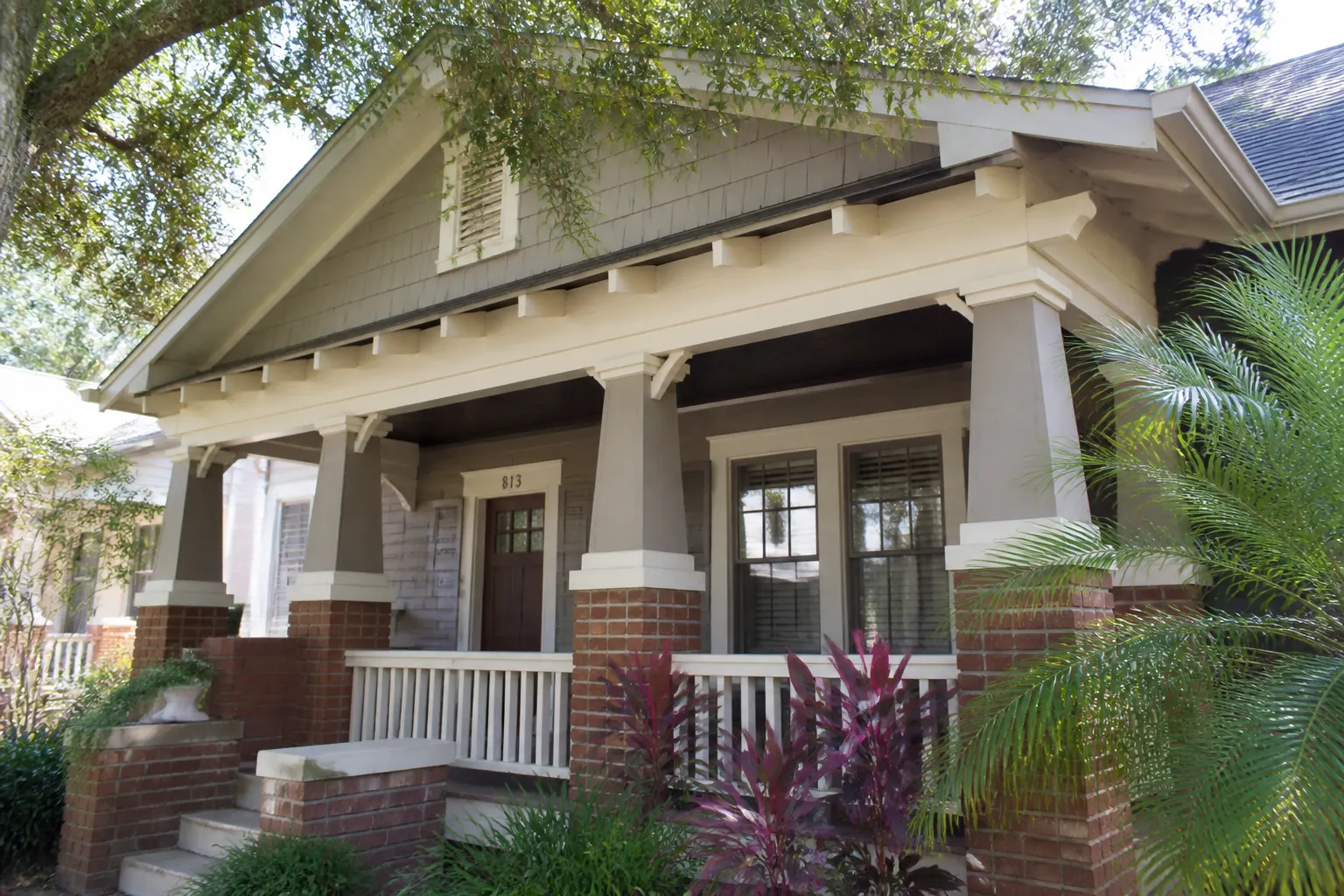 Hyde Park craftsman porch in South Tampa